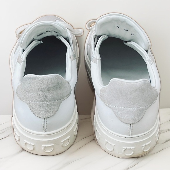 Ferragamo Gancini leather sneakers - Picture 4 of 10